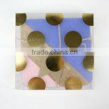 Geometric Cork Coasters Colorful Printed Quare Coaster Set Cup Coasters Cork thumbnail-2