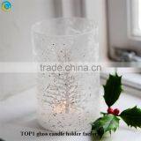 Snow Scene Cylinder Glass Candle Jars thumbnail-2