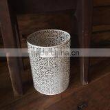 High Quality White Color Home Hotel Decorative 13 Gallon Metal Trash Can thumbnail-2