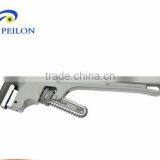 Heavy Duty Aluminum Handle Straight Pipe Wrench Adjustable Carbon Steel Ratchet Pipe Wrench