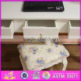 2016 Wholesale High Quality Bedroom Solid Wooden Table and Chair Set W08G187 thumbnail-4