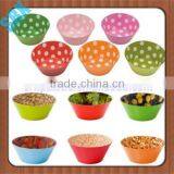 Customized Eco-friendly Feature and SGS Certification Round Soup Plastic Melamine Flower Bowl thumbnail-2