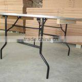 Plywood ALU Edge Banquet Folding Round Dining Table With USA Leg thumbnail-6