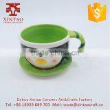 Red Ceramic Hand-paint Flowers Luxury Jewelry Box With Knots thumbnail-4