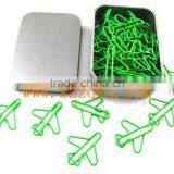 Fancy Airplane Shaped Colorful Paper Clips thumbnail-6