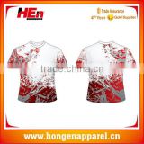 Hongen apparel Custom Design 100% Polyester Sublimation Athletic Training T Shirts