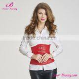 12 Plastic Boned Women Red Corset With 2 Rows Burn Fat Corset thumbnail-1