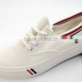 GZY factory Guangzhou stock lot white canvas wholesale casual women shoes