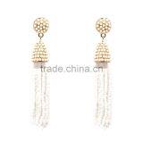 Bohemian Jewelry Small Beads Long Tassel Charms Earrings for Women thumbnail-3
