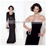 2015 New Design Ladies Best Long Black Office Evening Dress thumbnail-1