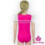 Hot Pink Infant Romper In White Lace Flutter Sleeve Blank Infant Rompers With Snaps Button Cheap Infant Clothing Rompers thumbnail-3