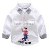 S33468W Summer Boys Shirts Cotton Long Sleeve Cool Boys Embroidery Blouse thumbnail-2