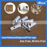 Customized Strings Metal Aglets for Lace - Zinc-Alloy Metal Aglets for Shoes Decoration - Custom Laser Logo Metal Aglet Crimp thumbnail-5