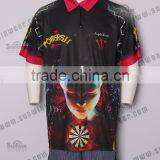 High Quality Mens Darts Shirt / Fashionable Dart Jersey /100 Polyester Sublimation Shirt thumbnail-3