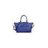 Young Ladies Purple Pebbled Tote Leather Bags Branded For Holiday Party thumbnail-1