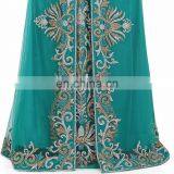Luxury Golden And Silver Embroidery Beaded Moroccan Takchita Party Wear thumbnail-6