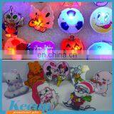 Custom Branded Led Badges,LED Decoration Flashing Pin,christmas LED Light up Badge thumbnail-1