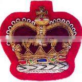 Hand Embroidered Gold / Silver / Antique Bullion Blazer Badge, Crest, Insignia, Patch,