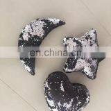 Custom Heart/Moon/Star Reversible Mermaid Sequin Throw Pillow Cover thumbnail-6