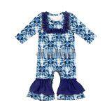Ruffle Bodysuit Girls Clothing Boutique Tie Dye Romper thumbnail-7
