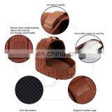 Nature Felt Pet House Igloo Cat Cave Winter Warm Dog House thumbnail-7