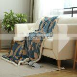 Warm Thick Print Lambskin Sofa Double-decker Foreign Trade Wholesale Lazy Blanket thumbnail-1
