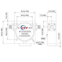 Optional Frequency Range 700-5000MHz RF Isolator Coaxial Ferrite Isolator for 3G 4G 5G Mobile Communication thumbnail-4