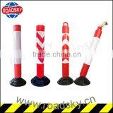Surface Mounted Fold Down Warning Flexible Rubber Bollard thumbnail-1