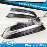 AKD Car Styling for VW Polo Sedan DRL Russia Polo LED DRL 2011-2014 LED Daytime Running Light Good Quality LED Fog lamp