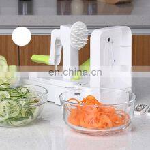 Manual Chopper Kitchen Plastic Hand Tabletop Cutter Fruit Peeler Multipurpose Spiral Vegetable Slicer thumbnail-1