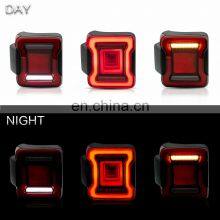 Rear Taillights LED Brake Lights Reverse Turn Lamps For Wrangler JL 2018+ thumbnail-2