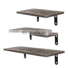 Multifunctional Solid Bedside Modern Luxury Home Organizer Wall Mounted Book Floating Wood Shelf thumbnail-4