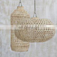 Handwoven Bamboo Short Light Shade Bamboo Pendant Light, Lampshade Ceiling Light Decor Wholesale thumbnail-5