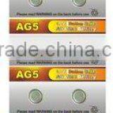 AG5 Akaline button cell