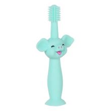 Wholesale Cheap Green Soft Silicon Replace Head Silicone Baby Toothbrush