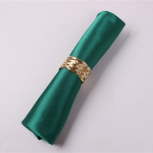 Gold Wire Metal Rattan Wrapped Napkin Ring Holder For Wedding thumbnail-5