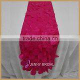TR005D Beautiful Wedding Rose Red Petal Fancy Table Runners thumbnail-1
