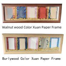 Min 5 Pcs 8.5*5.8cm Xuan Paper Art Paper Hard Silk Art Paper Painting Frame Artcrafts Calligraphy Artworks thumbnail-4