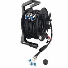 Armored Tactical OM3 Fiber Optical Cable Drum Reel-24LC Connectors thumbnail-3