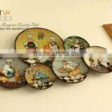 European Style Hand Drawing Wall Hanging Decorative Plate Ornaments thumbnail-2