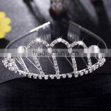 Wedding Bridal Tiara Rhinestone Silver Crystal Crown thumbnail-5