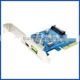 Super-Speed USB 3.1 10Gbps PCI-E 1port USB3.1 Type C 1 Port USB 2.4A Quick Charger Expansion Card Desktop PC