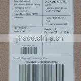 Label With Serial Number