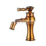 Fancy Bathroom Faucet Brass Body High Lever Modern Design thumbnail-3