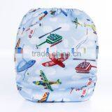 New Arrival Printed AIO Ultra Thin Natural China Cloth Diapers thumbnail-3