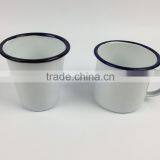 Carbon Steel Enamel Cup,White Enamel Cup,Enamel Tea Cup,Carbon Steel Mug,carbon Steel Enamel Water Cup,carbon Steel Jug, thumbnail-3