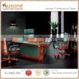 2016 New 3 Seat Solid Wooden Walnut Wood Luxury Conference Room Table