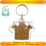 T-shirt Shaped Plastic Type Custom Printed Acrylic Keychains Key Ring thumbnail-1