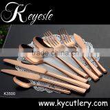 Black Flatware Set,cutlery Gold Plated 24 Pcs,black Cutlery thumbnail-5