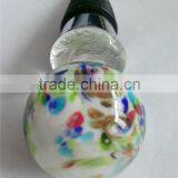 Popular Colorful Glass Ball Shape Bottle Wine Stopper thumbnail-1